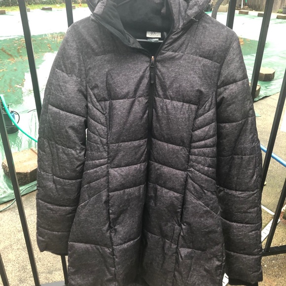 oasis yarmouth padded coat black
